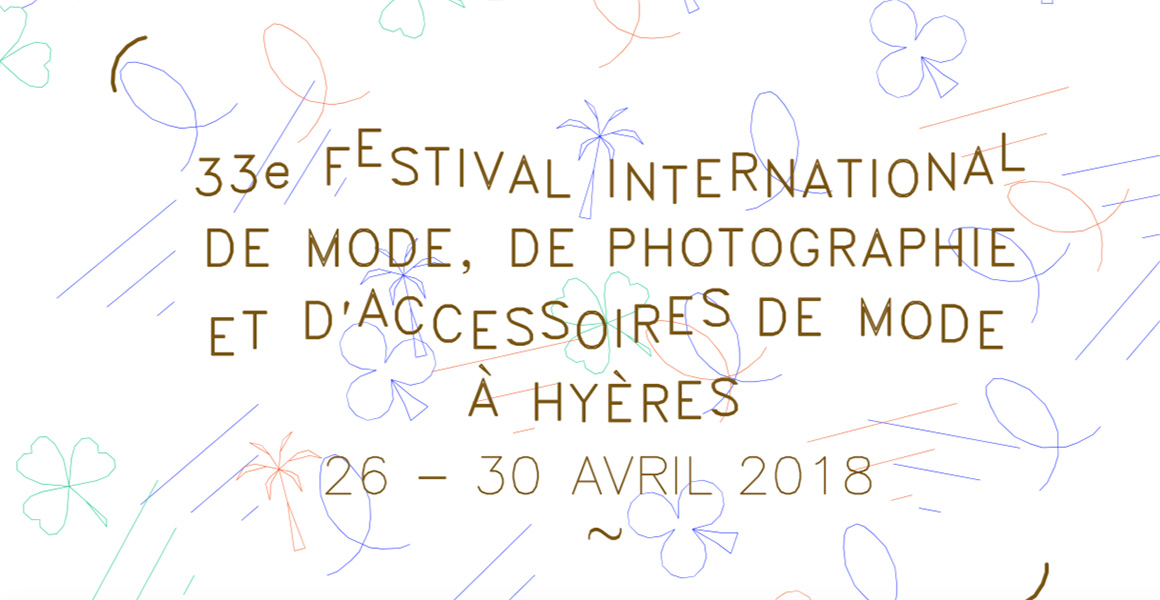Affiche 33ème festival international de mode à Hyères